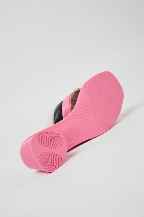 Twins Multicolored Leather Sandals For Women Camper New Arrivals