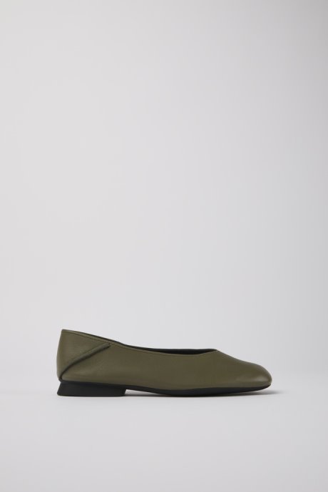 Exclusive Camper Casi Myra Green Leather Ballerinas For Women