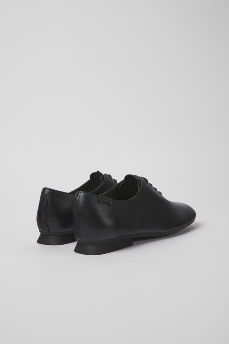 Casi Myra Black Leather Shoes For Women Camper New Arrivals