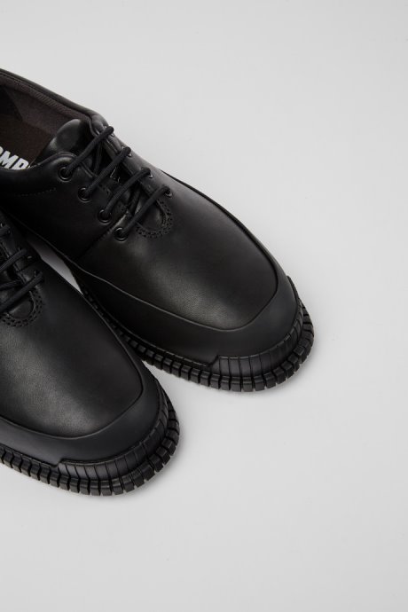 Pix Black Leather Lace-Up Shoes Exclusive Camper