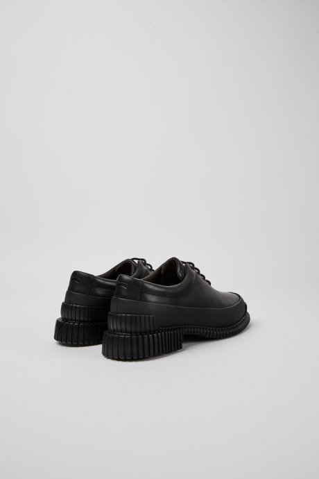 Pix Black Leather Lace-Up Shoes Exclusive Camper