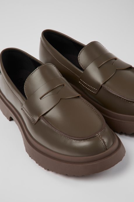 Exclusive Camper Walden Brown Leather Loafers For Women