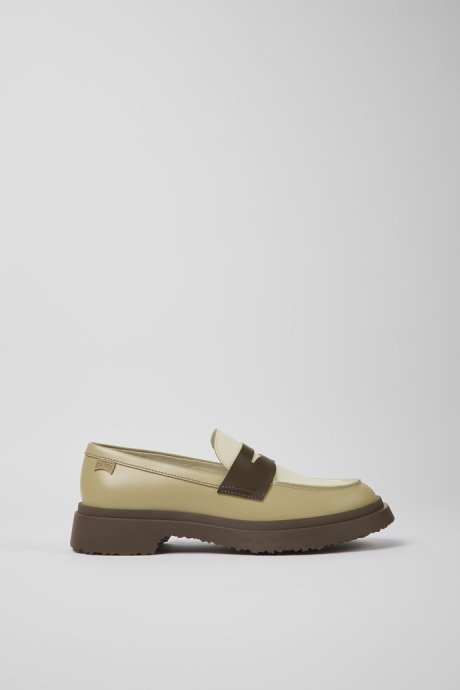 Twins Multicolored Leather Loafers For Women Camper New Arrivals