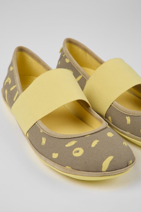 Camper Design Right White Textile And Nubuck Sneakers For Women