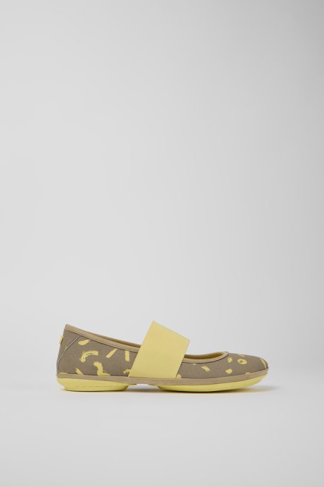 Camper Design Right White Textile And Nubuck Sneakers For Women