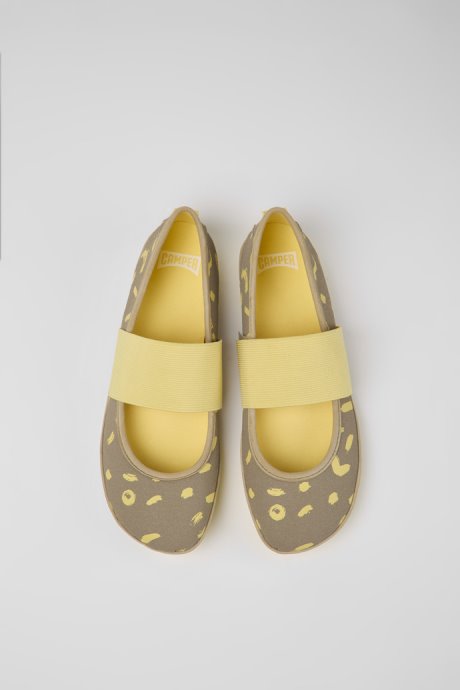 Camper Design Right White Textile And Nubuck Sneakers For Women