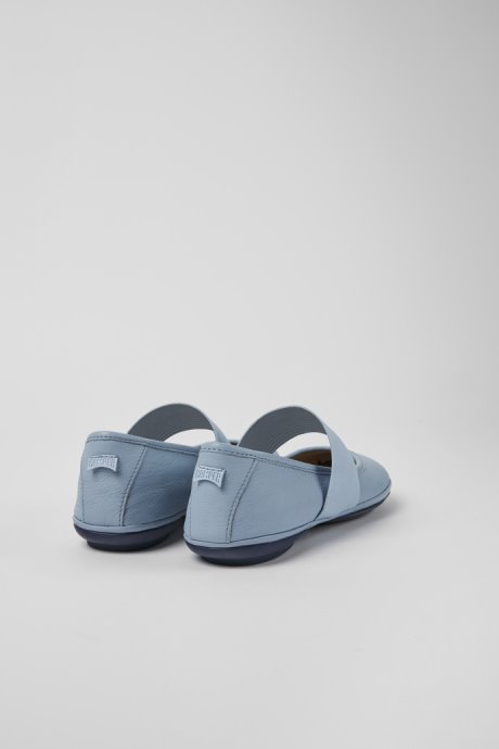 Exclusive Camper Right Blue Leather Ballerinas For Women