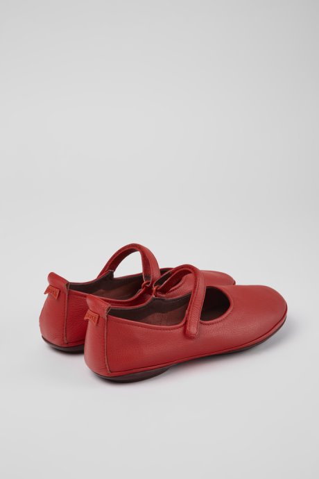 Exclusive Camper Right Red Leather Shoes For Women