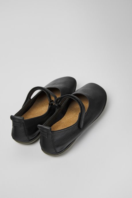 Right Black Leather Ballerinas For Women Camper New Arrivals
