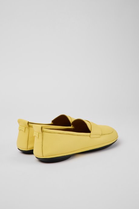 Right Yellow Leather Shoes For Women Camper New Arrivals