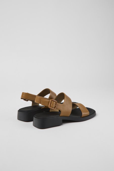 Exclusive Camper Dana Brown Leather Sandals For Women