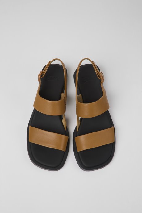 Exclusive Camper Dana Brown Leather Sandals For Women