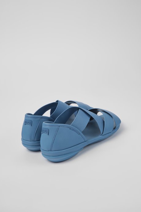 Camper Right Blue Leather Sandals For Women New Arrivals