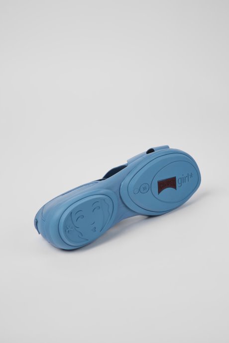 Camper Right Blue Leather Sandals For Women New Arrivals