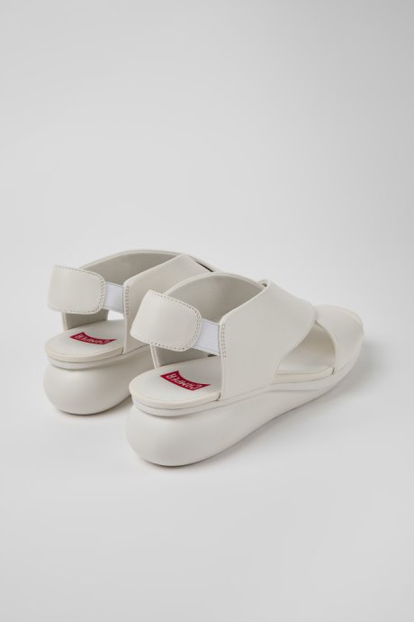 Balloon White Leather Sandals For Women Camper New Arrivals