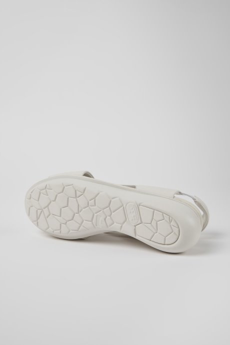 Balloon White Leather Sandals For Women Camper New Arrivals