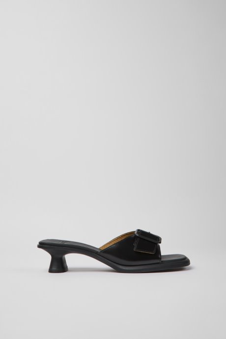 Exclusive Camper Dina Black Leather Sandals For Women