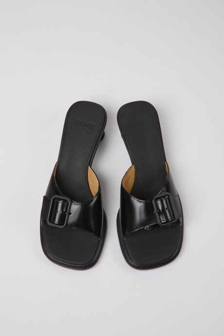Exclusive Camper Dina Black Leather Sandals For Women
