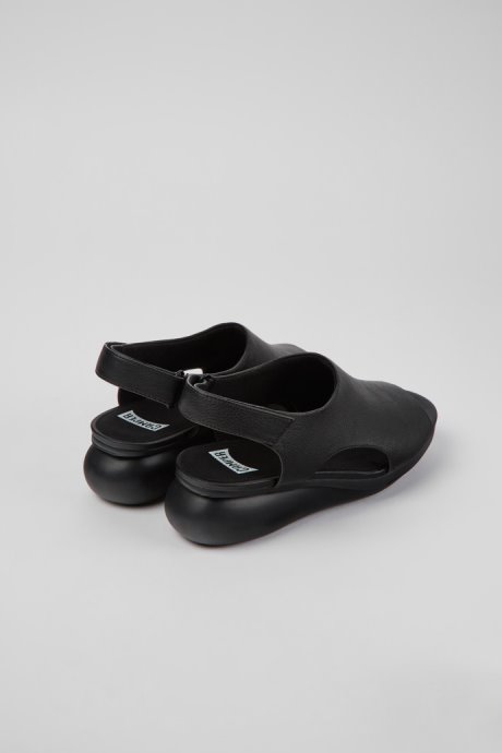 Camper Balloon Black Leather Sandals For Women New Arrivals