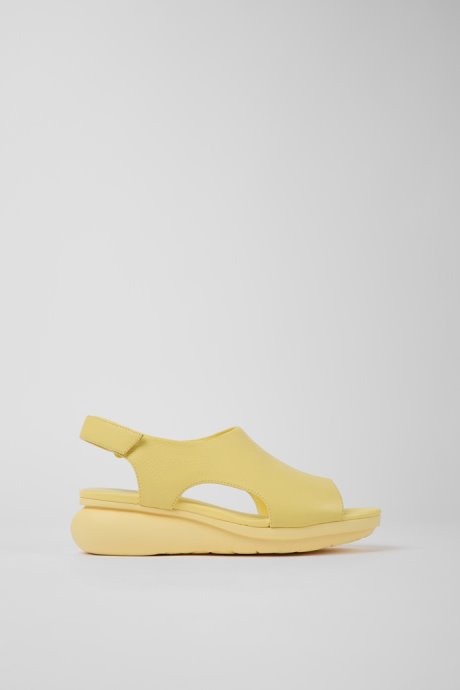 Exclusive Camper Balloon Yellow Leather Sandals For Women
