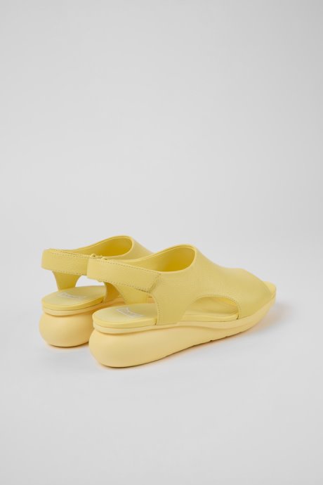 Exclusive Camper Balloon Yellow Leather Sandals For Women