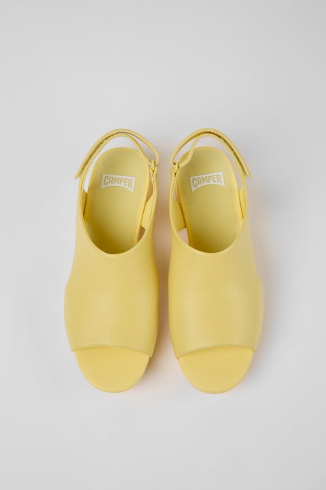 Exclusive Camper Balloon Yellow Leather Sandals For Women