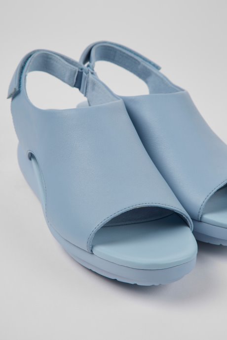 Camper Design Balloon Light Blue Leather Sandals For Women