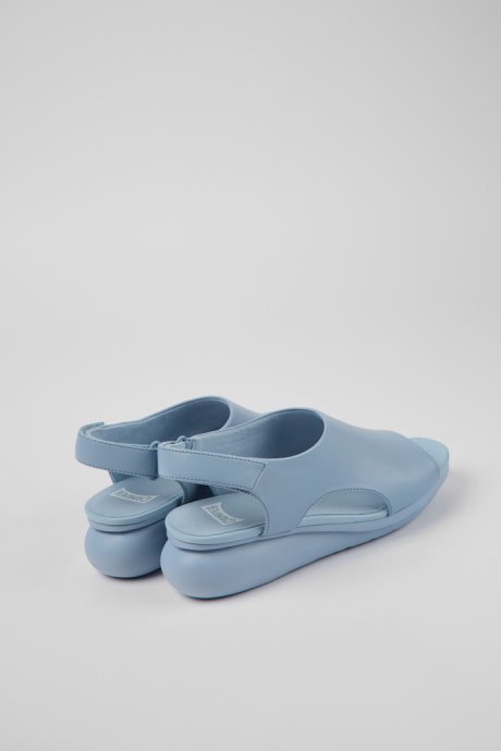 Camper Design Balloon Light Blue Leather Sandals For Women