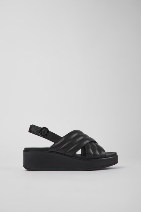 Exclusive Camper Misia Black Leather Sandals For Women