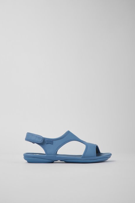 Right Blue Leather Sandals For Women Exclusive Camper