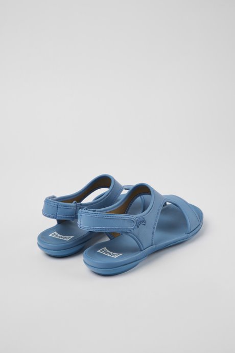 Right Blue Leather Sandals For Women Exclusive Camper