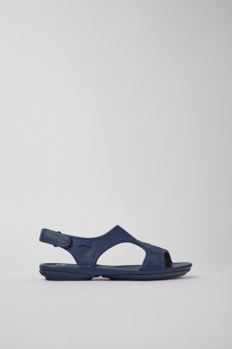 Right Dark Blue Leather Sandals For Women Camper New Arrivals