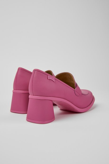 Kiara Pink Leather Heels Exclusive Camper