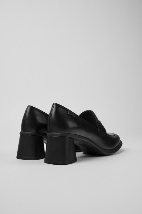 Design Kiara Black Leather Heels Camper