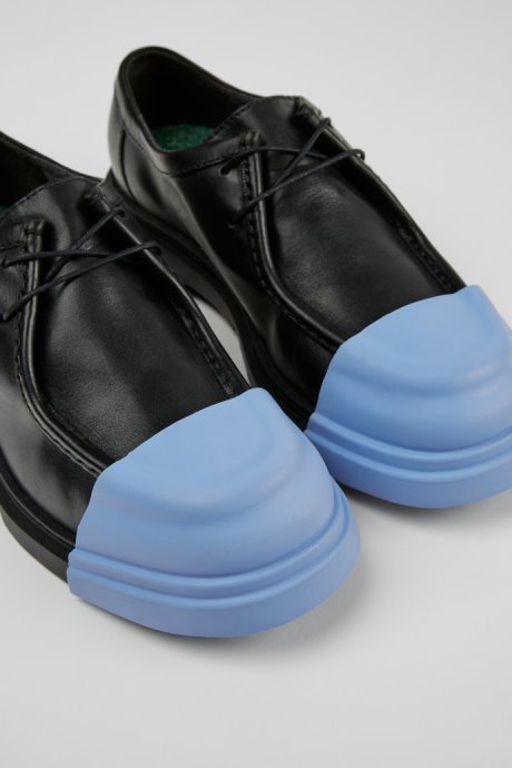 Junction Black Leather Shoes For Women Exclusive Camper