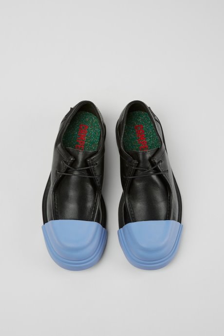 Junction Black Leather Shoes For Women Exclusive Camper