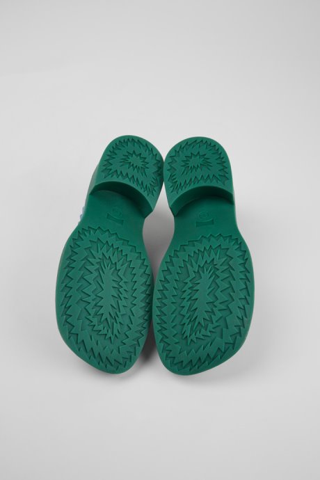 Taylor Black Blue And Green Leather Loafers For Women Camper New Arrivals