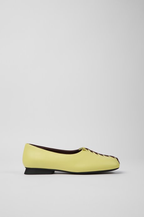 Twins Yellow And Burgundy Ballerina Flats For Women Exclusive Camper