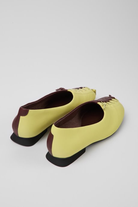 Twins Yellow And Burgundy Ballerina Flats For Women Exclusive Camper