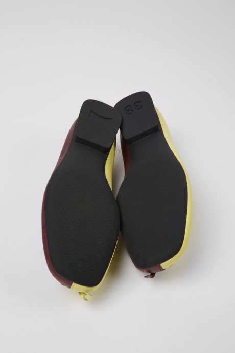 Twins Yellow And Burgundy Ballerina Flats For Women Exclusive Camper