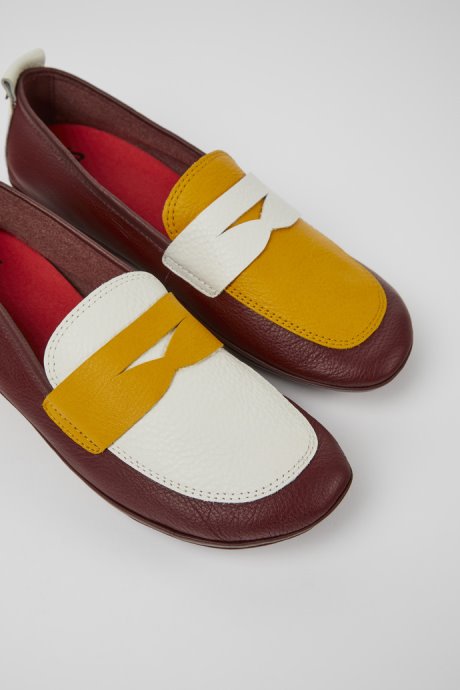 Twins Multicolored Leather Shoes For Women Exclusive Camper