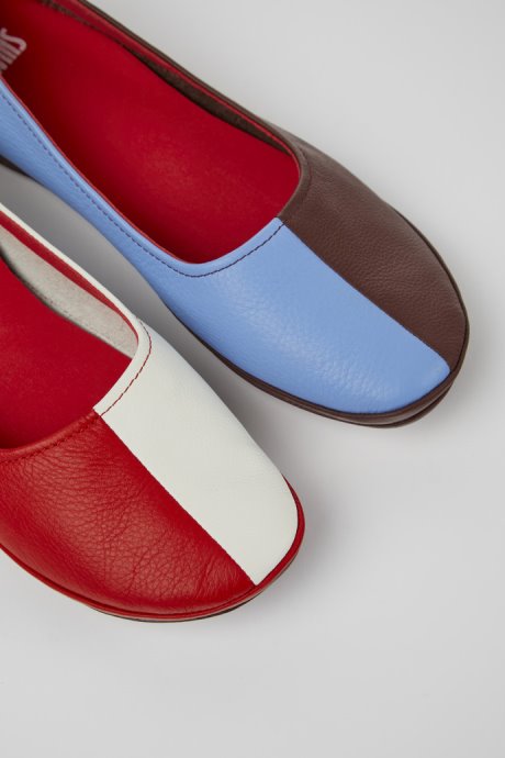 Design Twins Multicolored Leather Shoes For Women Camper