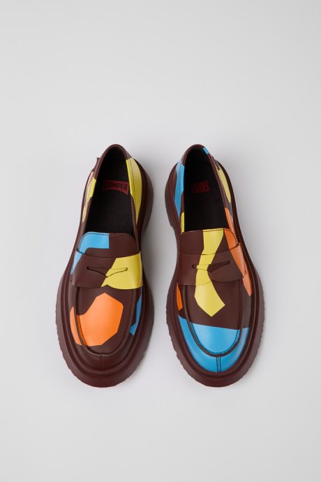 Twins Multicolored Printed Loafers For Women Camper New Arrivals