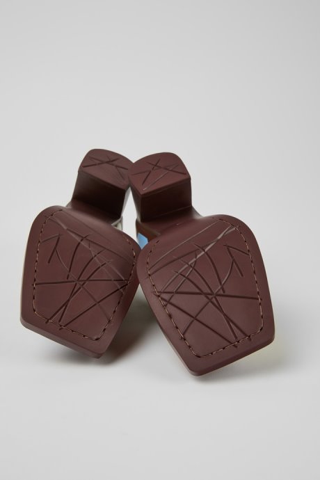 Exclusive Camper Twins Multicolored Leather Heels For Women