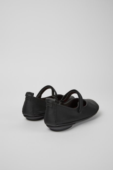 Right Black Leather Ballerina Flats For Women Exclusive Camper
