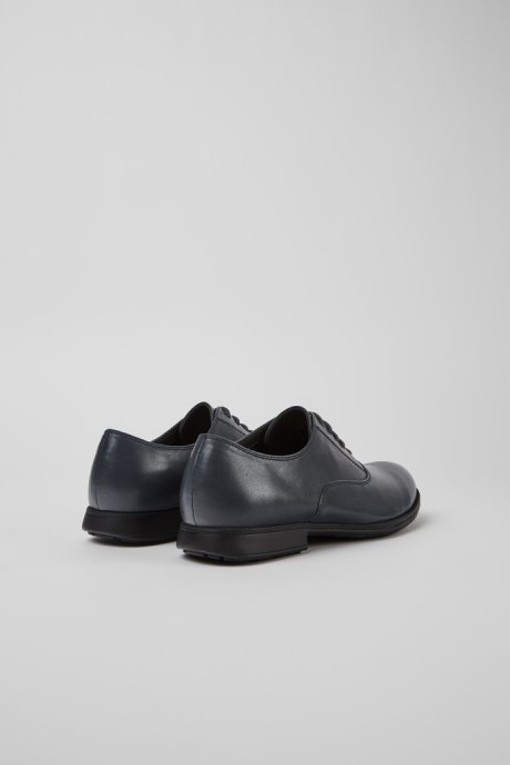 Camper Design Mil Black Leather Lace-Up Shoes For Women