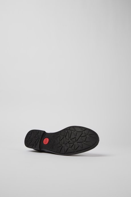 Camper Design Mil Black Leather Lace-Up Shoes For Women