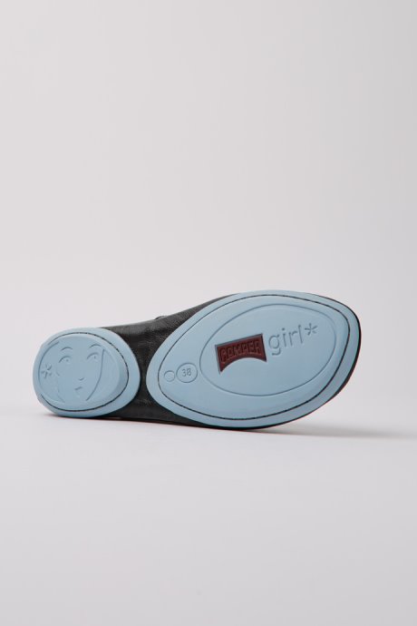 Exclusive Camper Right Black Leather Shoes For Women