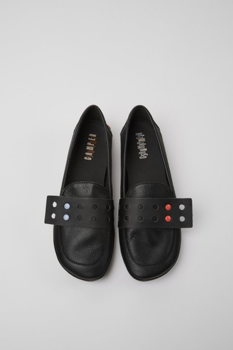 Twins Black Leather Women's Shoes Camper New Arrivals