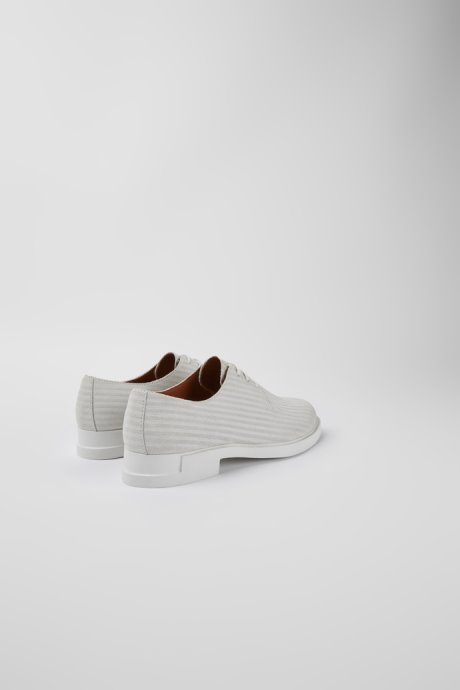 Camper Iman White Nubuck Shoes For Women New Arrivals